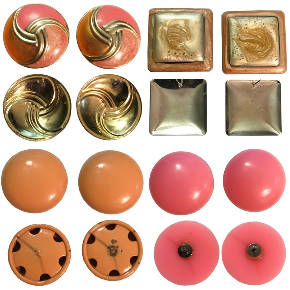 Conch Out Vintage 80's-90's Pierced Earring Lot - Picture 3 of 6